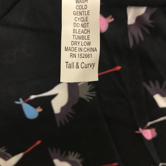 Pink and Blue Sack Stork Leggings TC - Picture 4 of 4